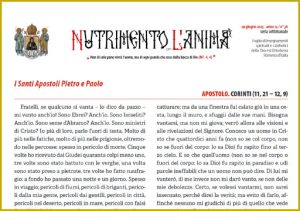 Scopri di più sull'articolo Nutrimento per l’Anima – I Santi Apostoli Pietro e Paolo