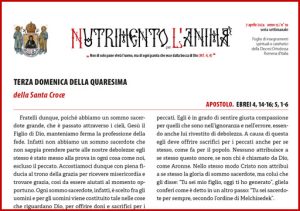 Scopri di più sull'articolo Nutrimento per l’Anima – TERZA DOMENICA DELLA QUARESIMA – della Santa Croce